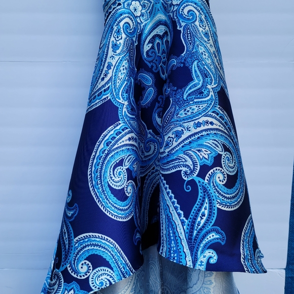 Dear Moon Satin High Low Dress Lace Back - Picture 6 of 10